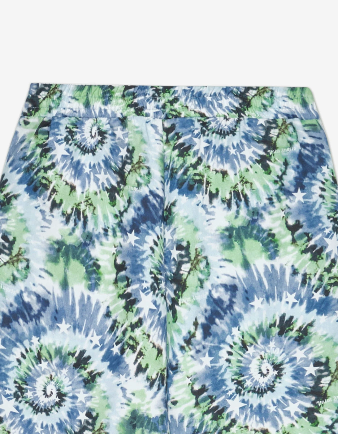 Boys Tie-Dye Stars Loose Shorts in Blue