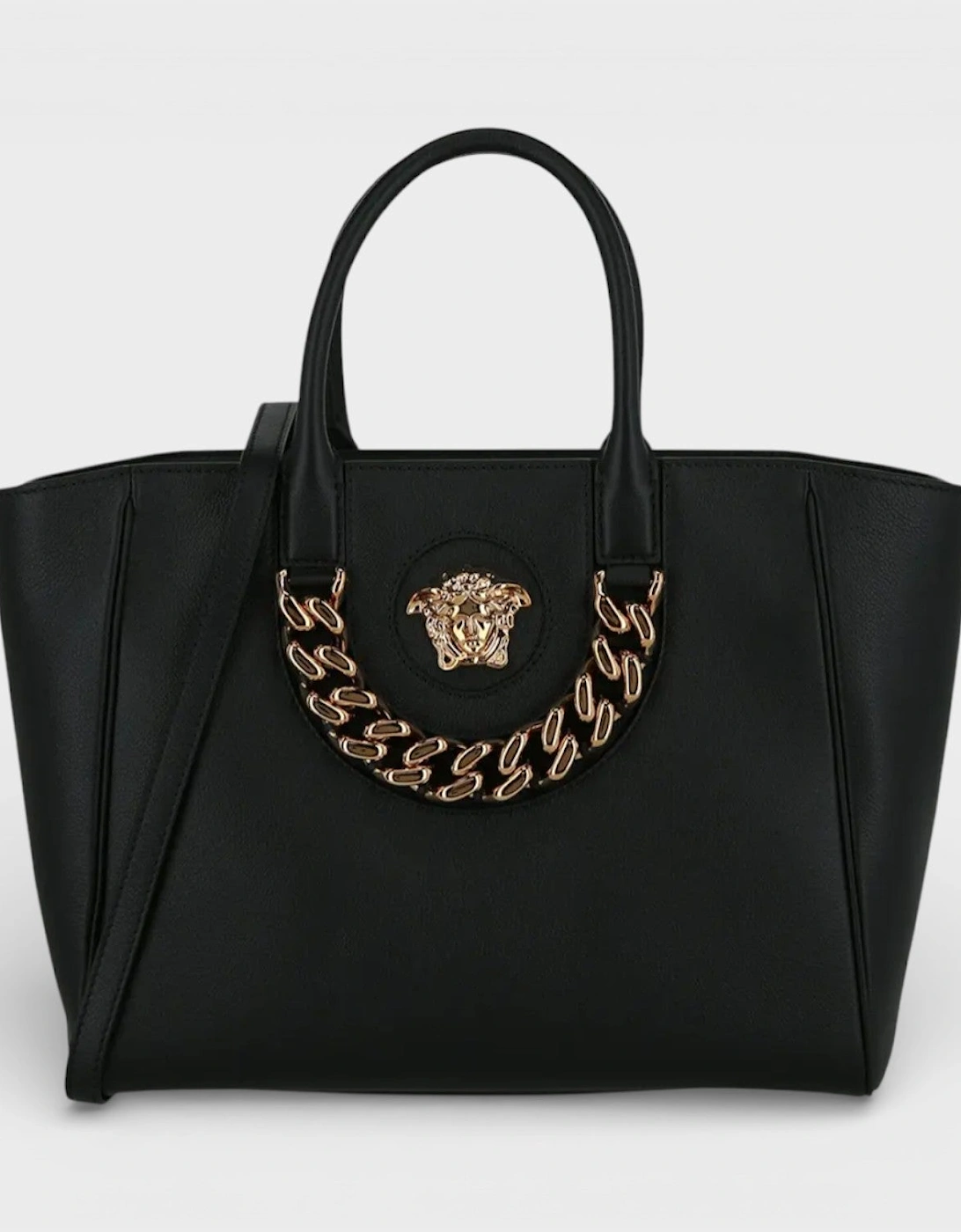 Versace Women's La Medusa Medium Tote Bag Black