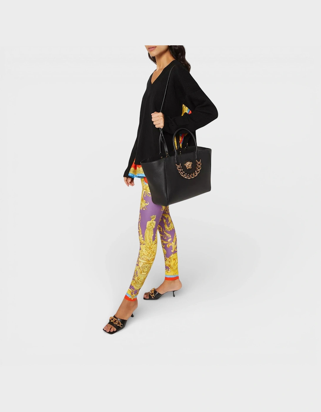 La Medusa Medium Tote Bag Black