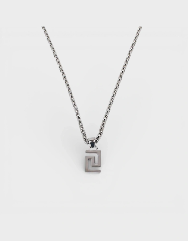 Greca Pendant Necklace Silver