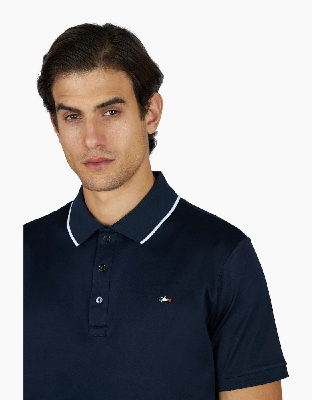 Aqa Touch Cotton Polo Shirt 013 Navy