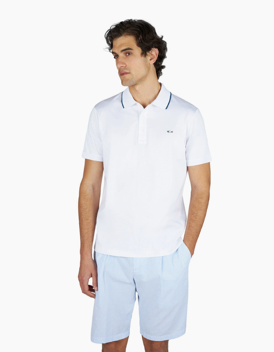 Aqa Touch Cotton Polo Shirt 010 White