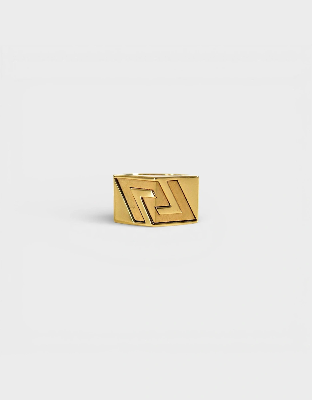 Versace Versace Women's Greca Engraved Gold Ring