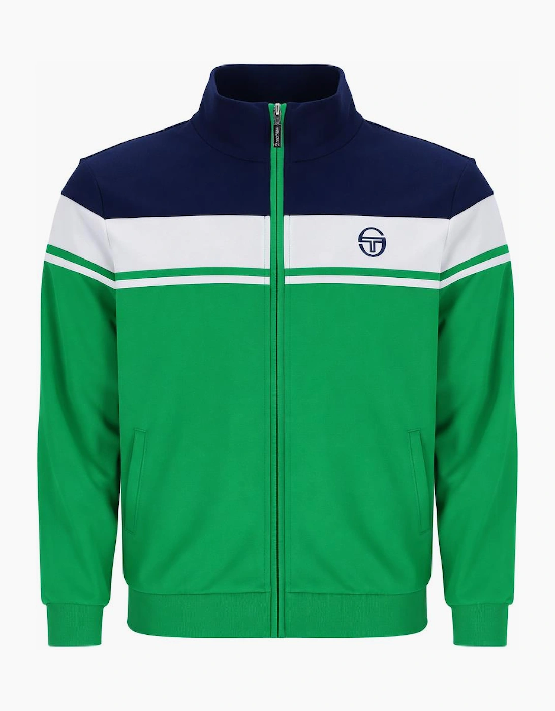 Damarindo Track Top Jacket Maritime Blue/White/Fern Green, 4 of 3