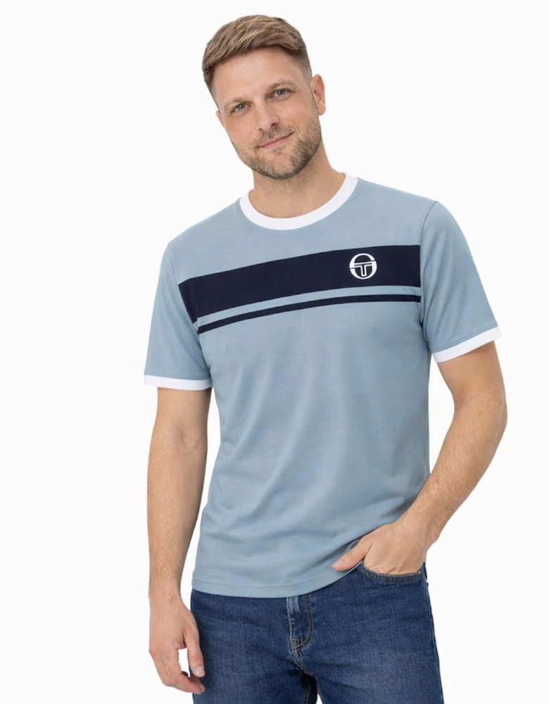 Master T-Shirt Lead/Maritime Blue/White
