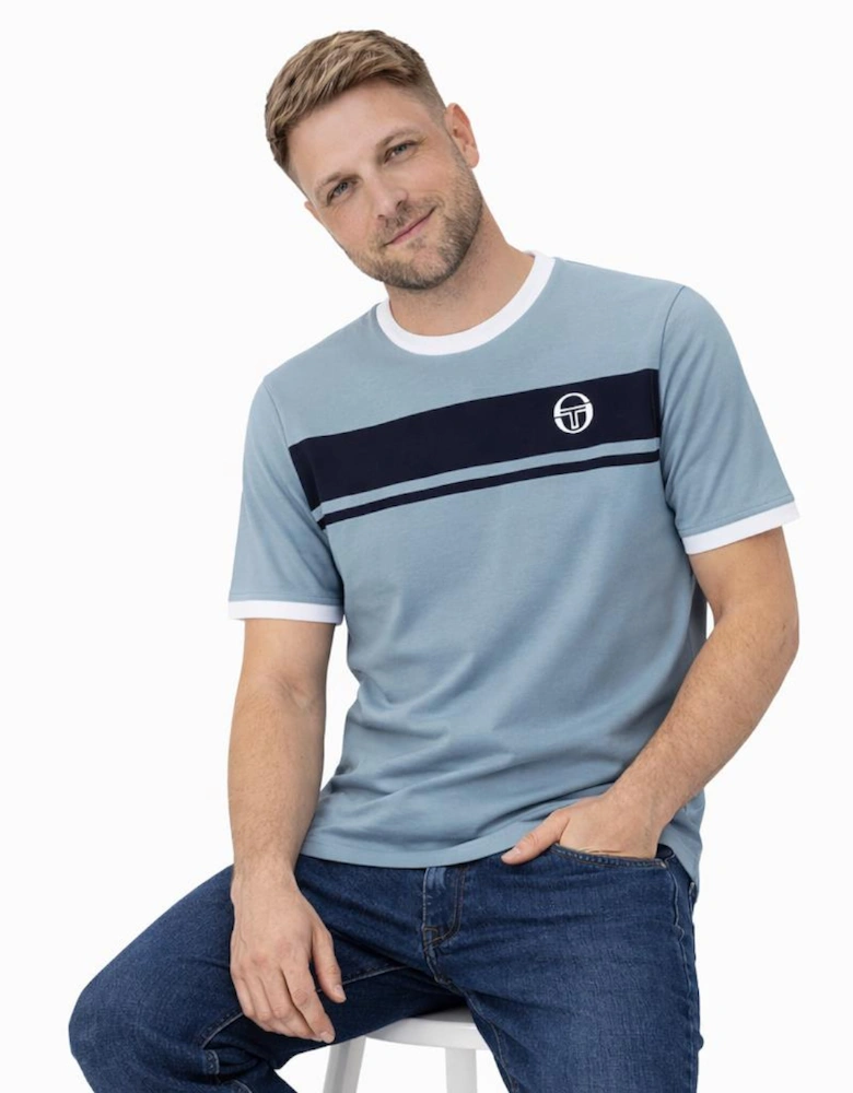 Master T-Shirt Lead/Maritime Blue/White