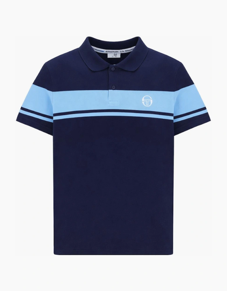 Young Line Polo Shirt Maritime Blue/Baltic Sea