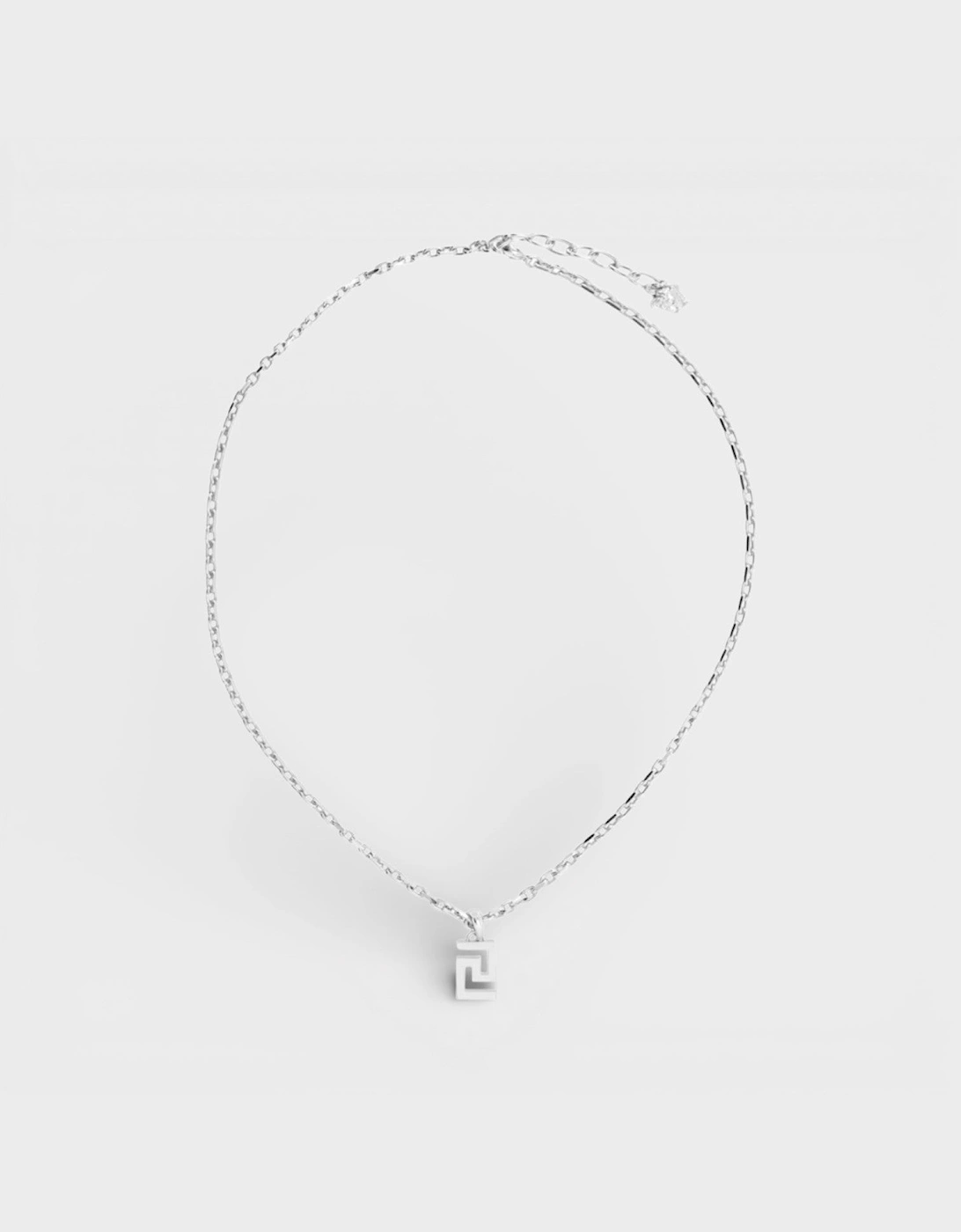 Greca Pendant Necklace Silver