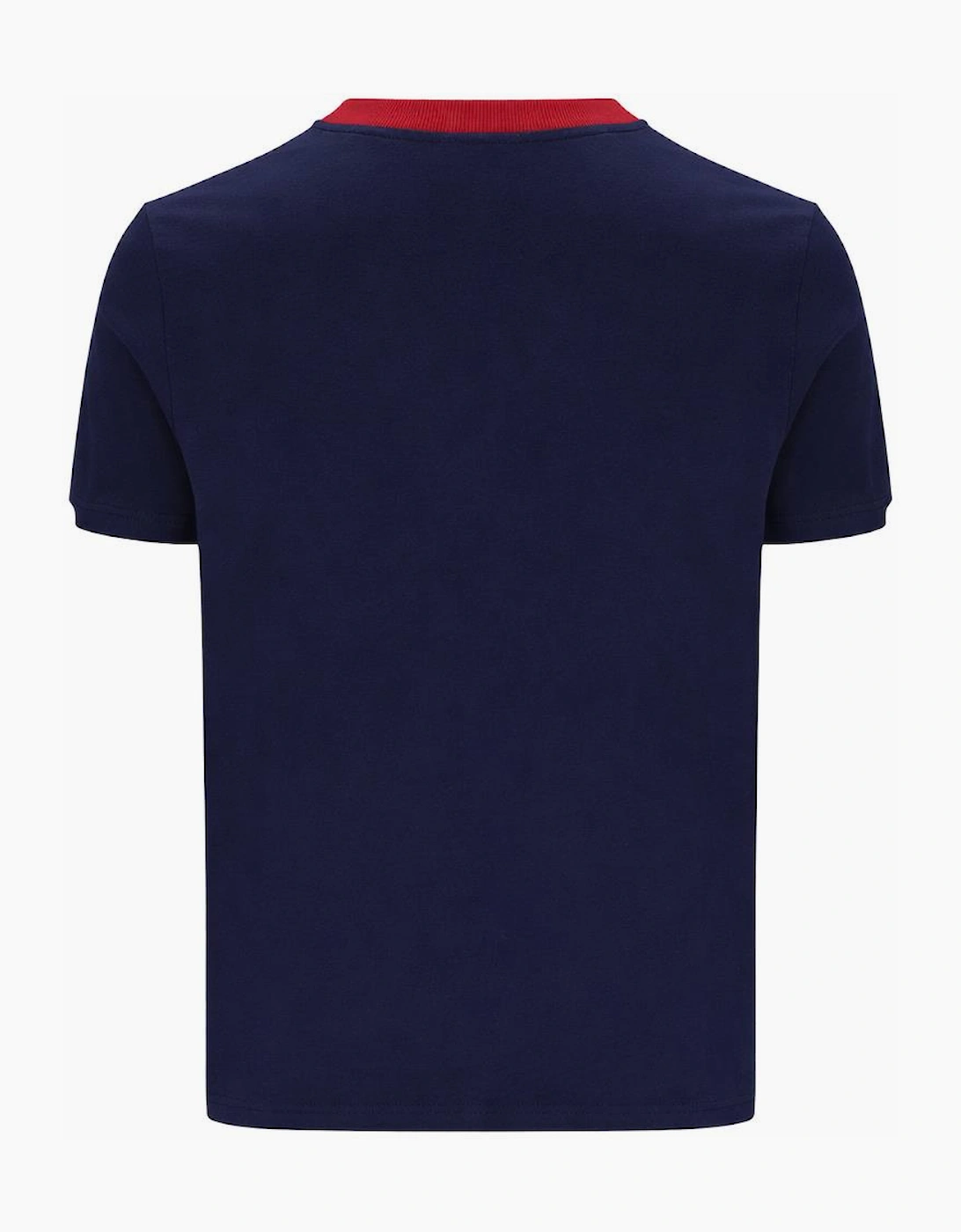 Supermac T-Shirt Maritime Blue/Adrenaline Rush/White