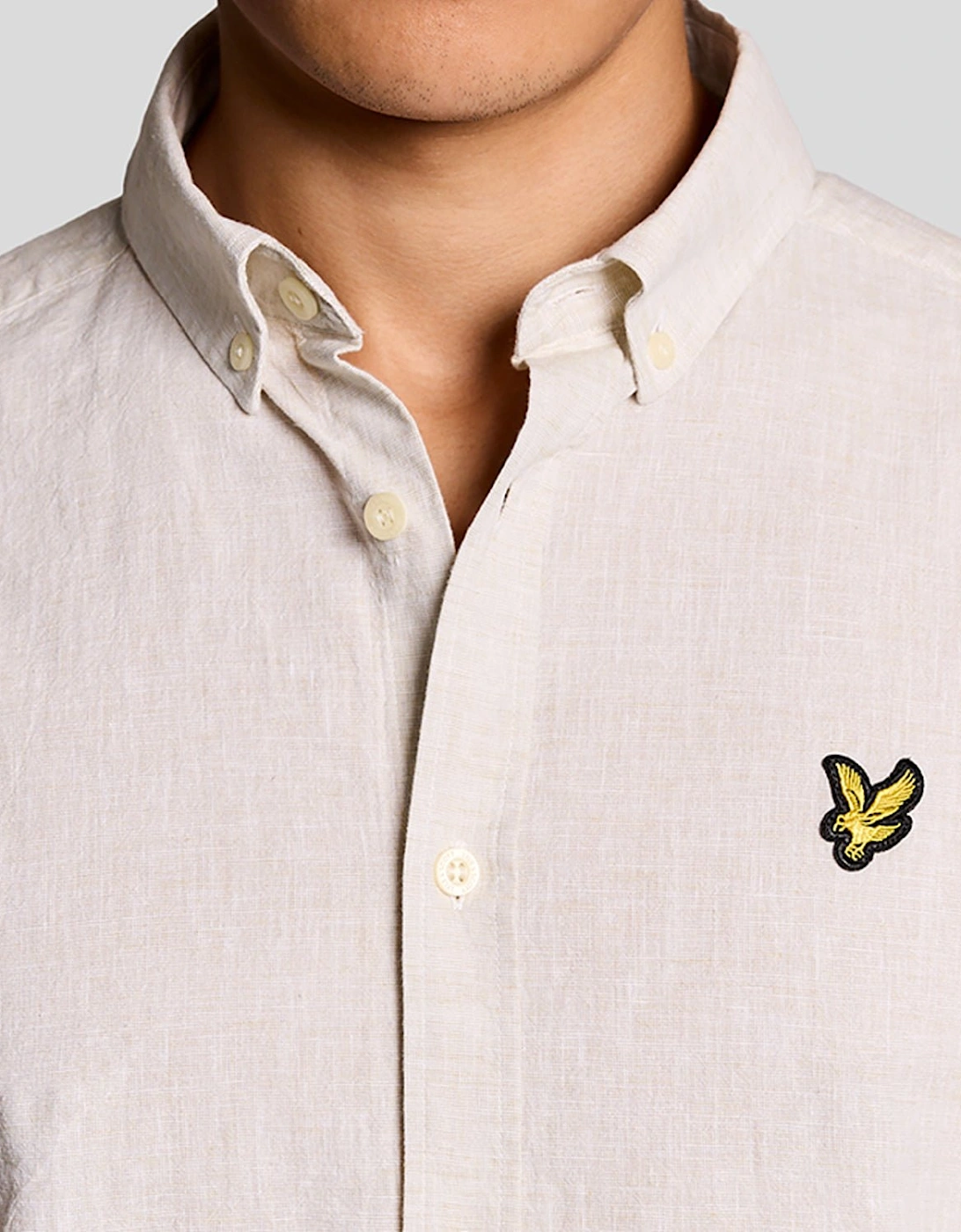 Linen Blend Oxford Shirt