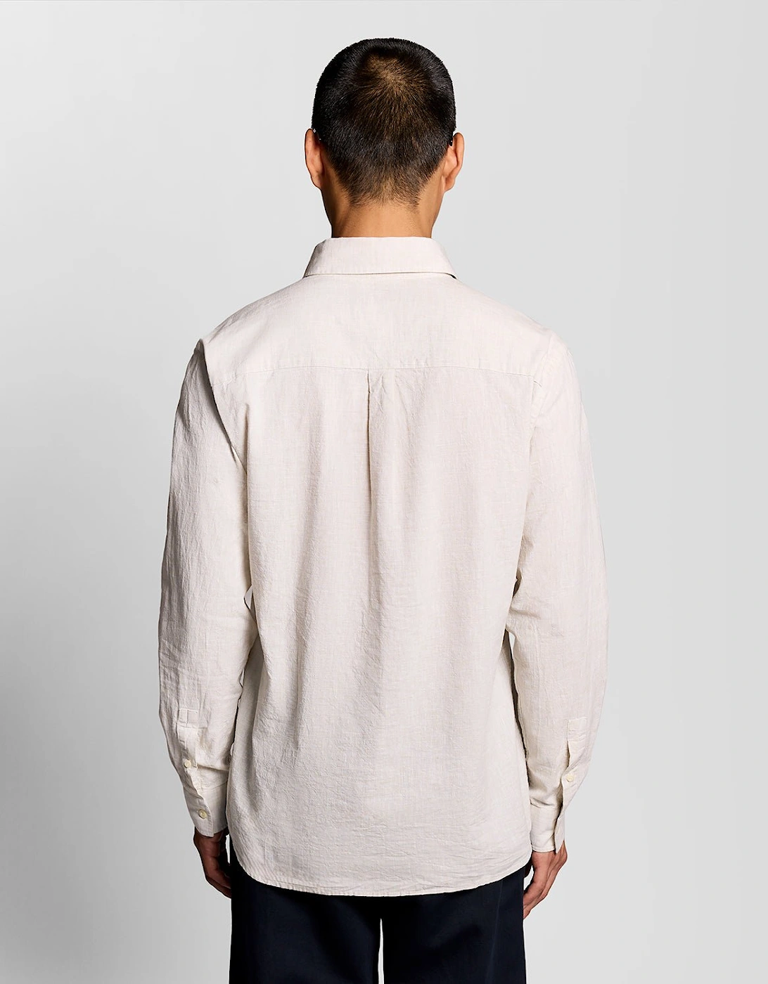 Linen Blend Oxford Shirt