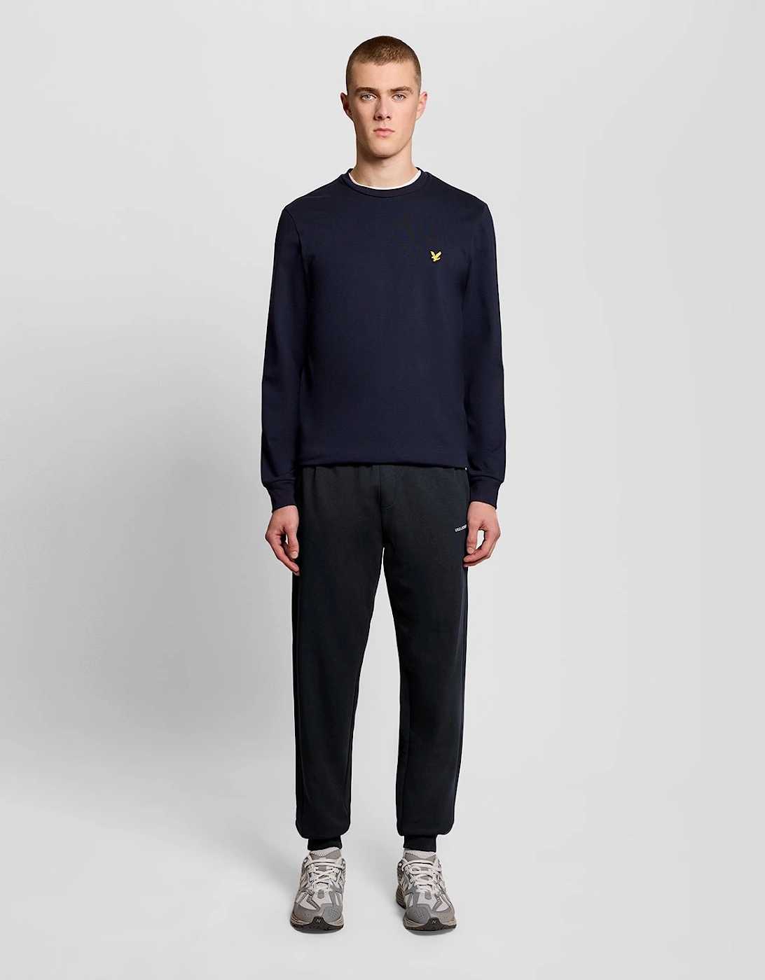 Lyle And Scott Men's Black Cotton Blend Script Jogger - Size: 29/28/32/Regular/34