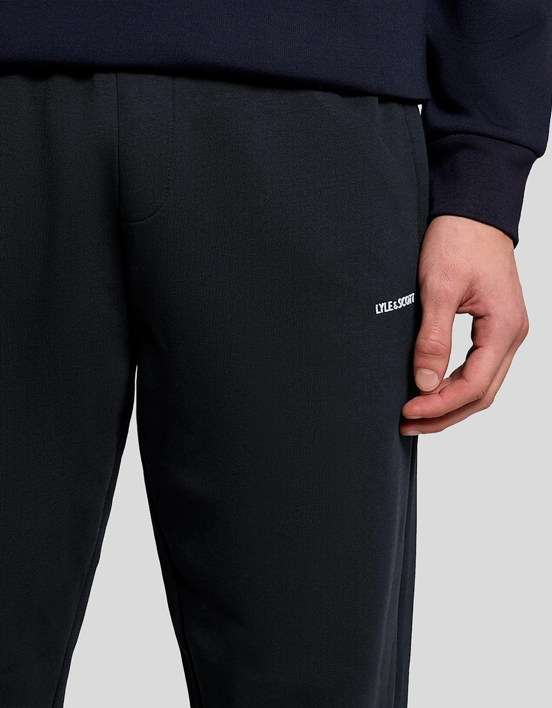 Cotton Blend Script Jogger