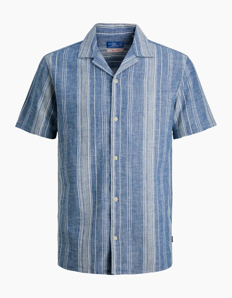 Jack & Jones JPR BLUESUMMER Lin dobby shirt ASHLEY BLUE