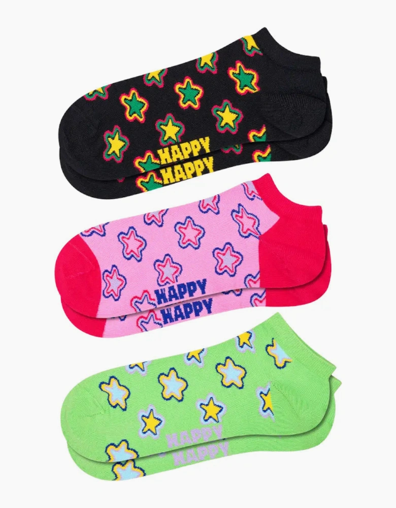 3-Pack Stars Low Socks