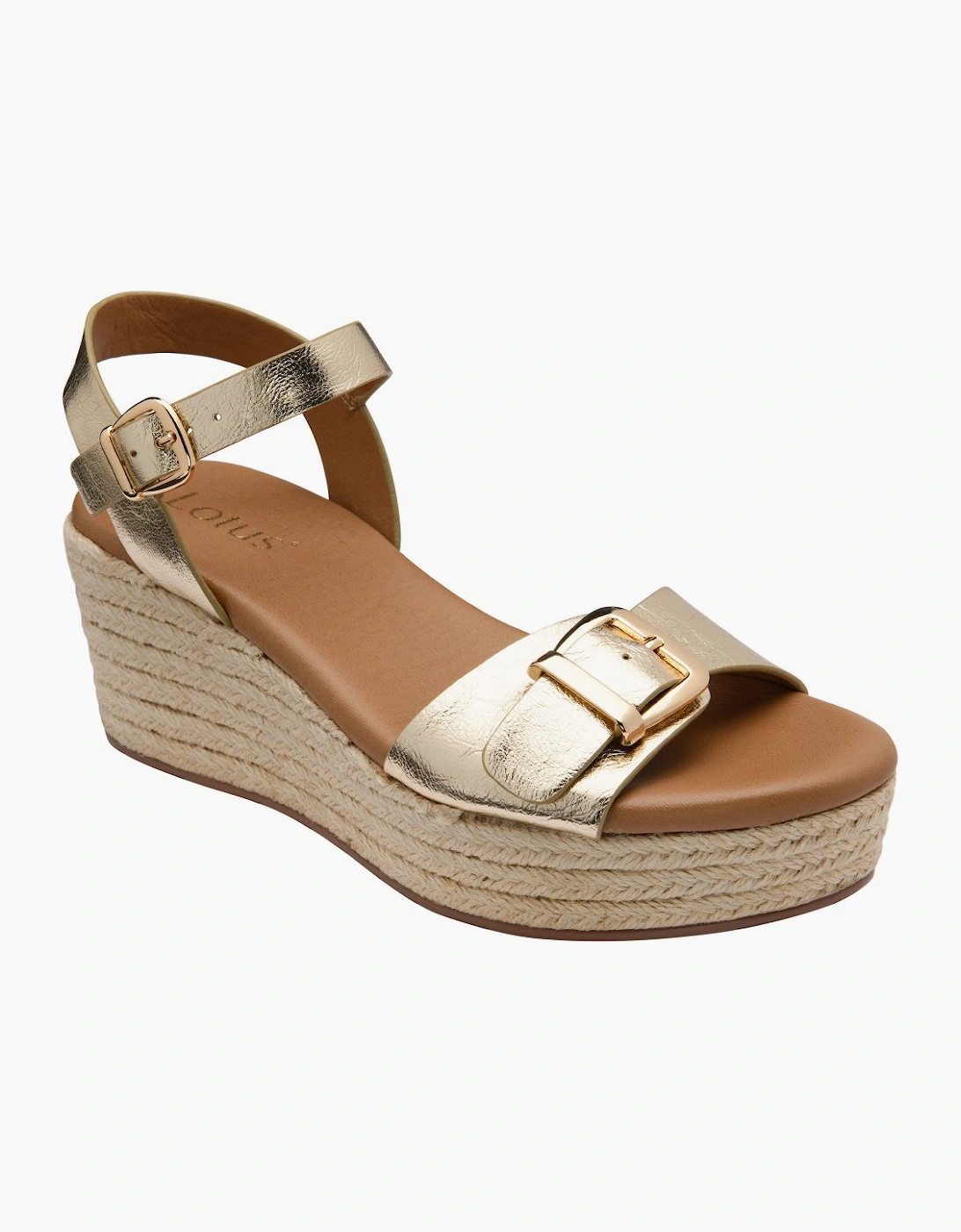 Lotus Women's Emeia Womens Wedge Sandals - Brown - Size: 4