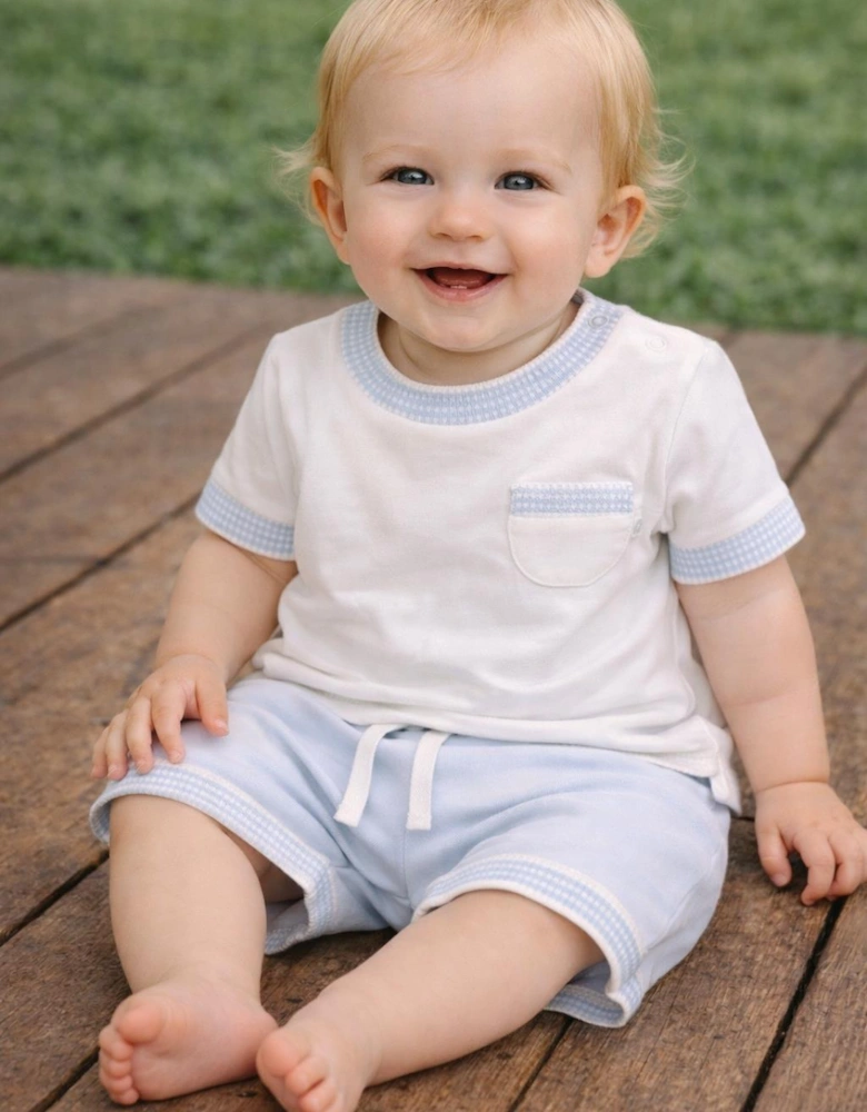 BABY/TODDLER BLUE SHORT SET D8V26723