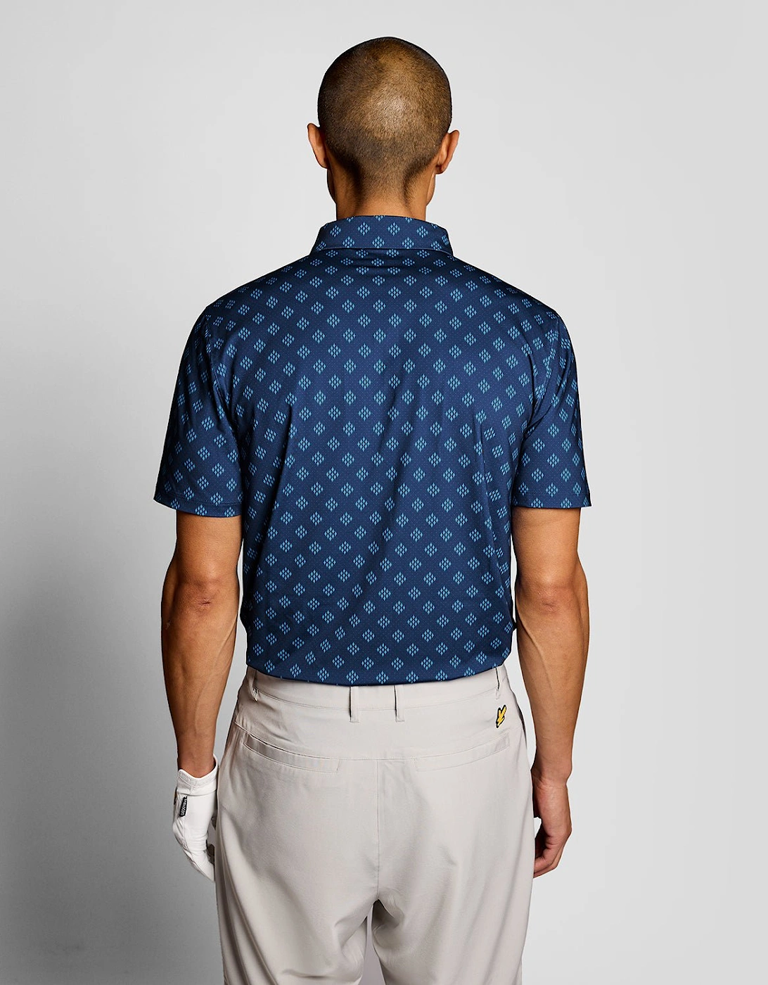 Argyle Print Polo Shirt