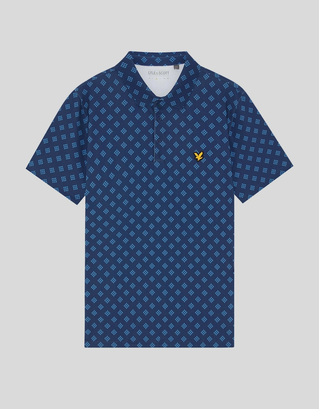 Argyle Print Polo Shirt