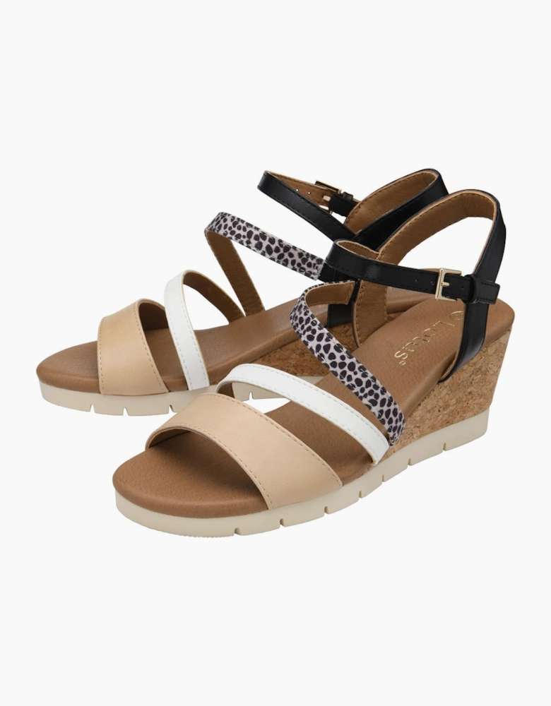 Kitty Womens Wedge Sandals