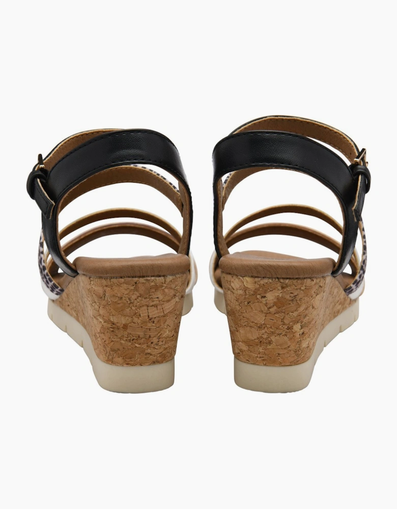 Kitty Womens Wedge Sandals