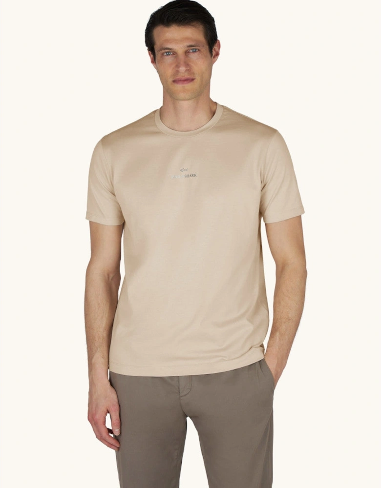 Central Logo T-Shirt 348 Beige