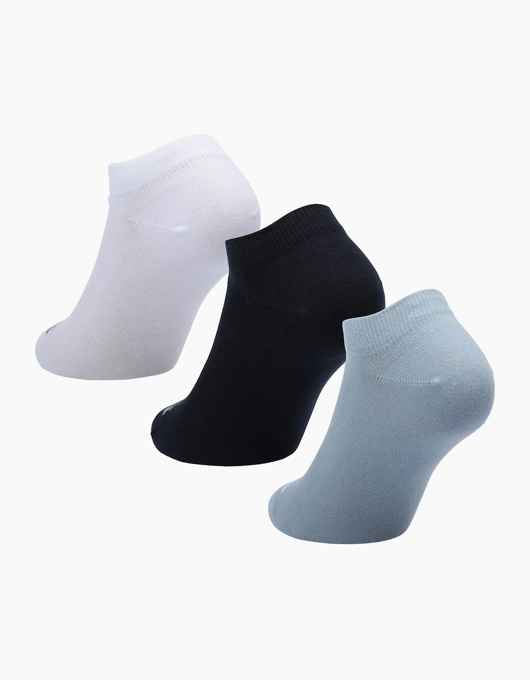 3 Pack of  Ankle Socks with Contrast Logos