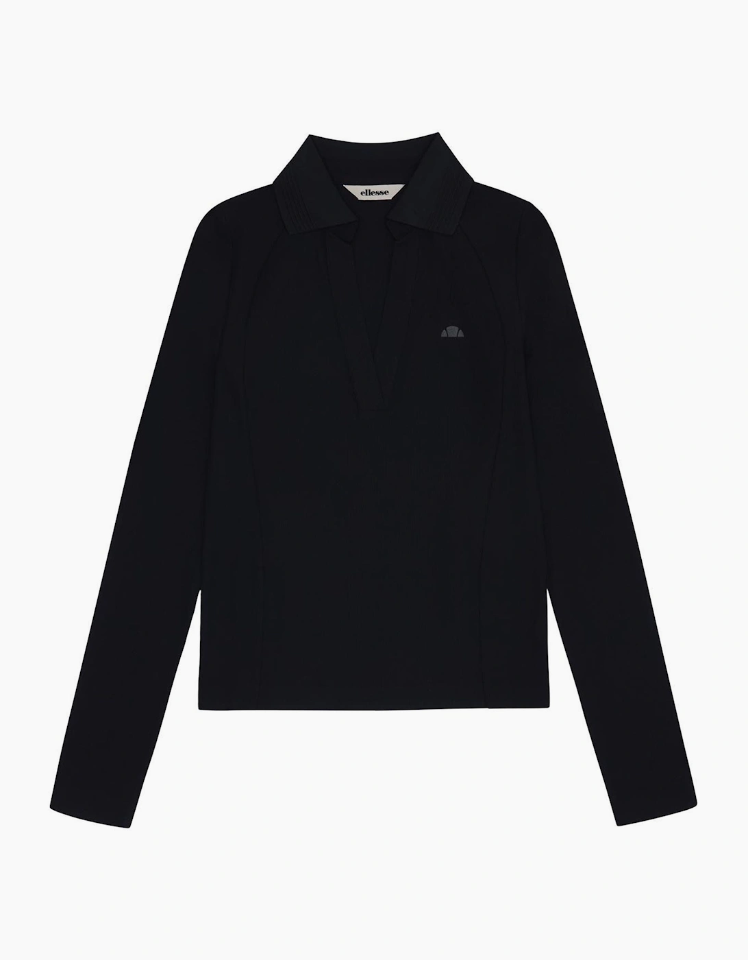 Jeorg LS Fitted Polo Shirt - Black