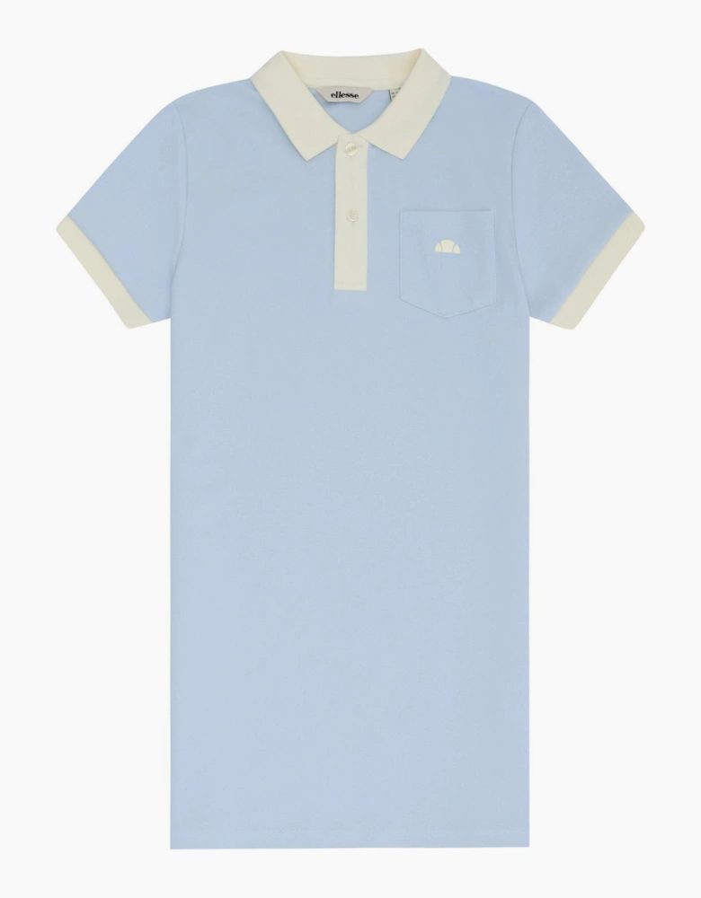 Ribes Polo Dress - Light Blue