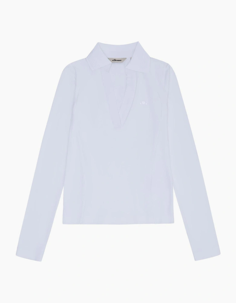 Jeorg LS Fitted Polo Shirt - White