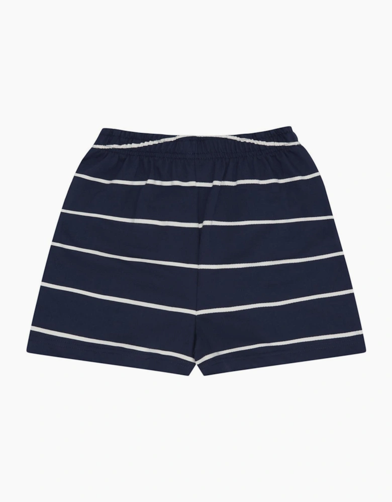 Brachetto Short - Dark Blue/Off White