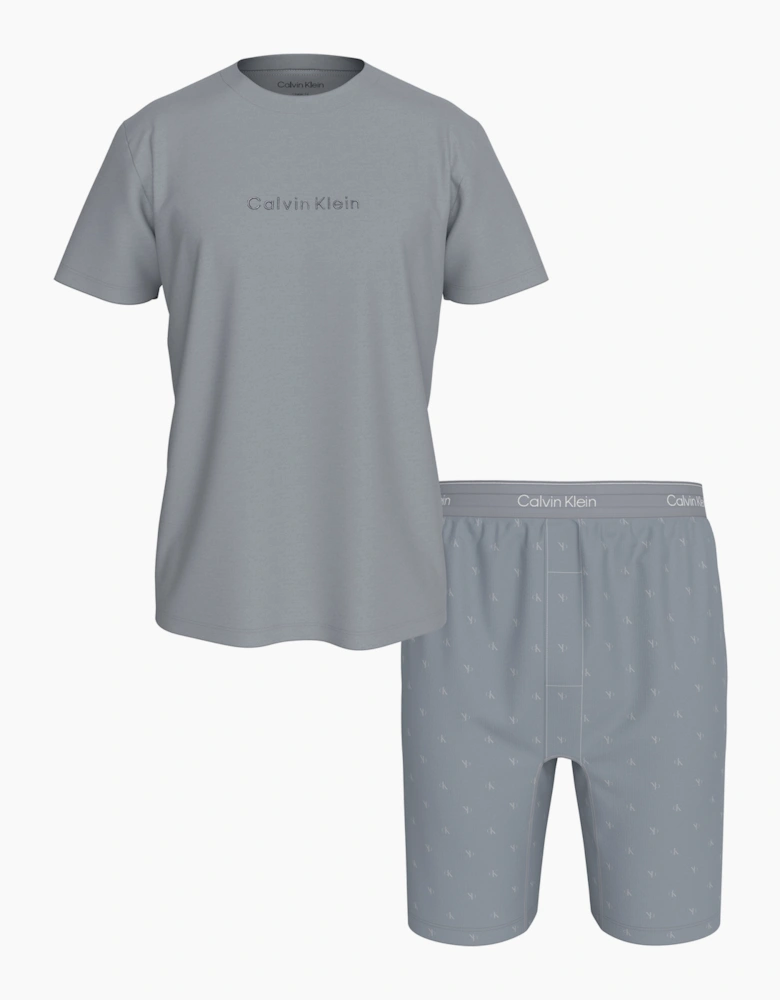 Calvin Klein COTTON STRETCH S/S Mens Pyjama Set Multicoloured