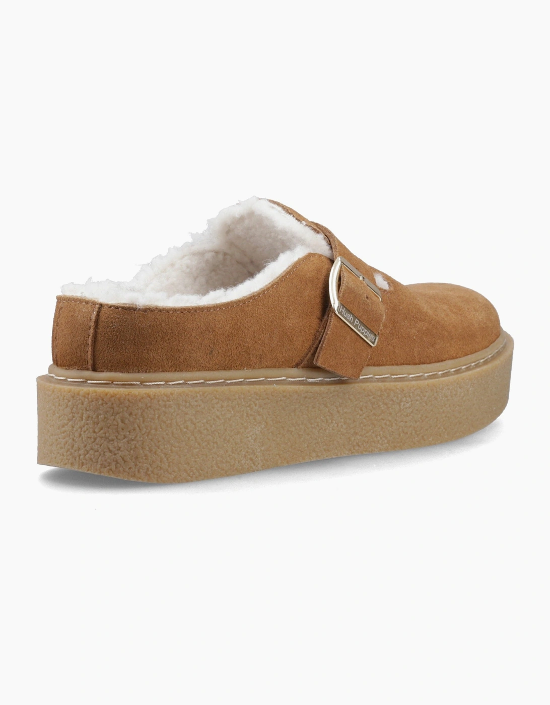 BLANCHE FUR Womens Mules Sandals Tan