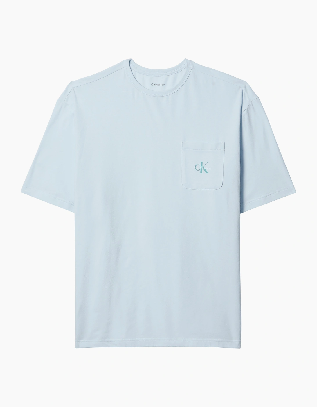 Calvin Klein MONOGRAM S/S CREW NECK Mens T-Shirt Ballad Blue