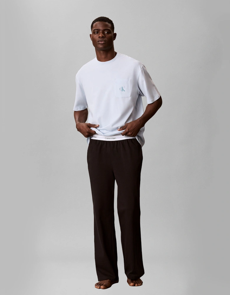 Calvin Klein MONOGRAM S/S CREW NECK Mens T-Shirt Ballad Blue