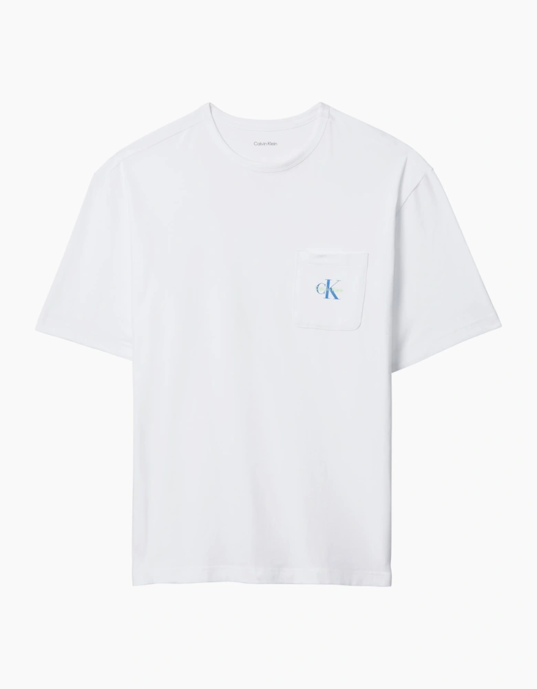 Calvin Klein MONOGRAM S/S CREW NECK Mens T-Shirt Classic White