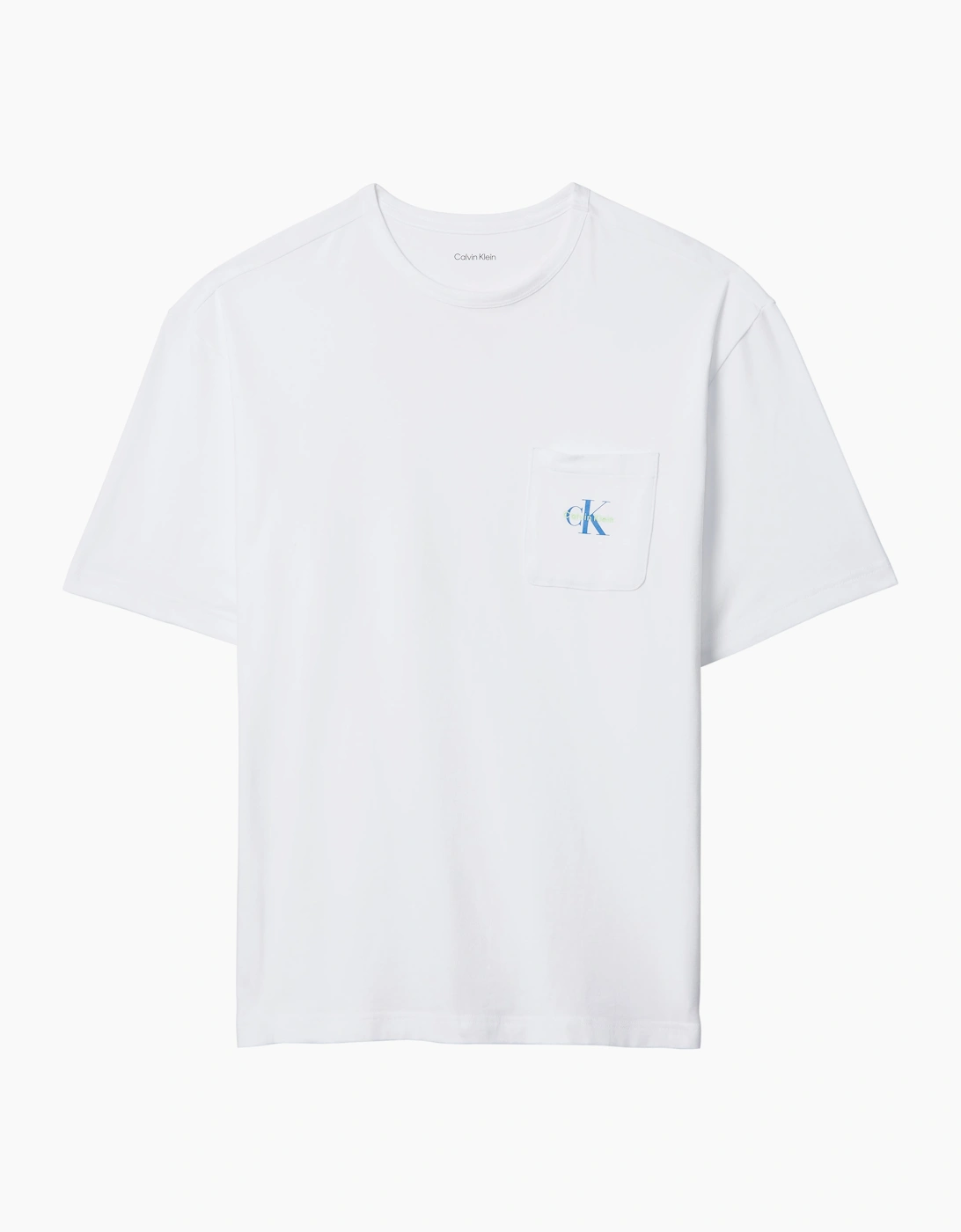 Calvin Klein MONOGRAM S/S CREW NECK Mens T-Shirt Classic White