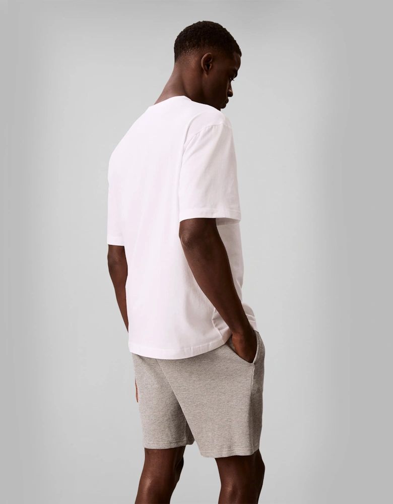 Calvin Klein MONOGRAM S/S CREW NECK Mens T-Shirt Classic White