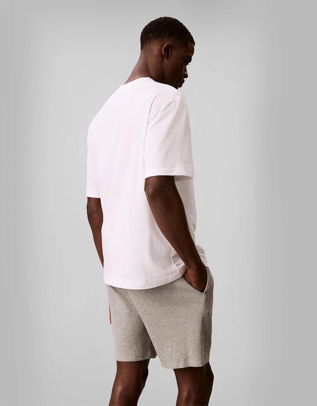 Calvin Klein MONOGRAM S/S CREW NECK Mens T-Shirt Classic White