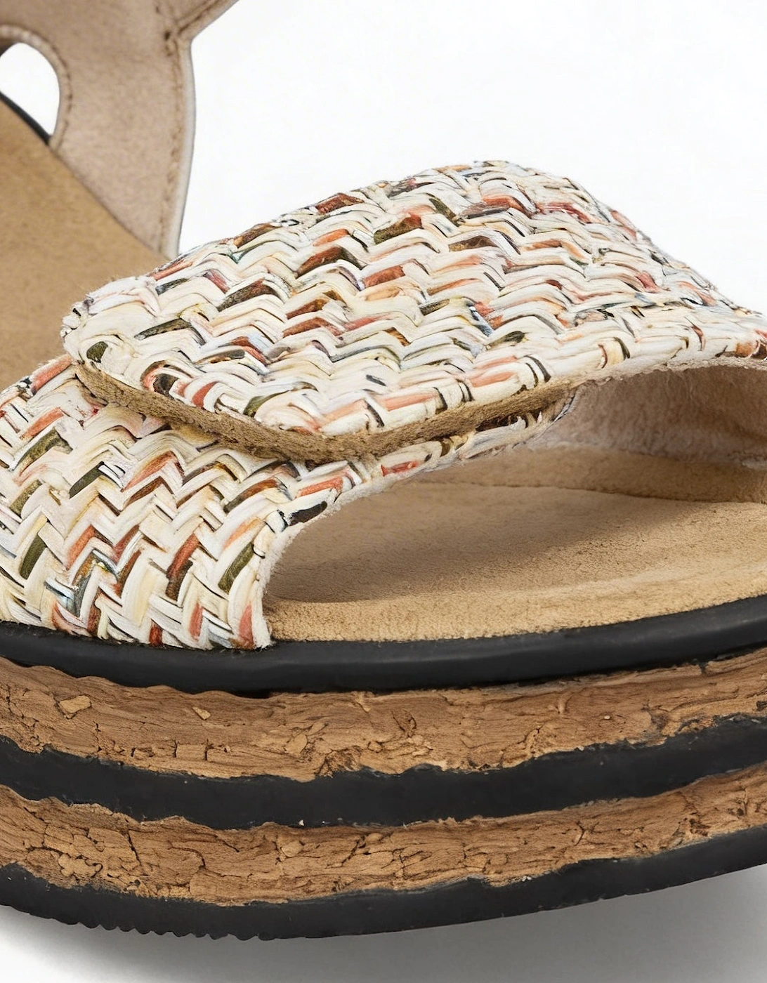 68172 Womens Ankle Strap Sandals Oyster Pearl