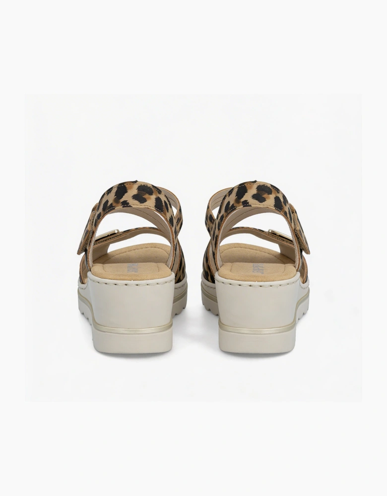 67410 Womens Cross Strap Sandals Multi