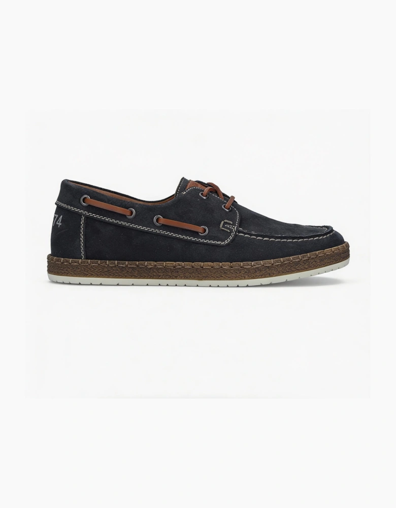 Rieker B5220 Mens Boat & Deck Shoes Blue