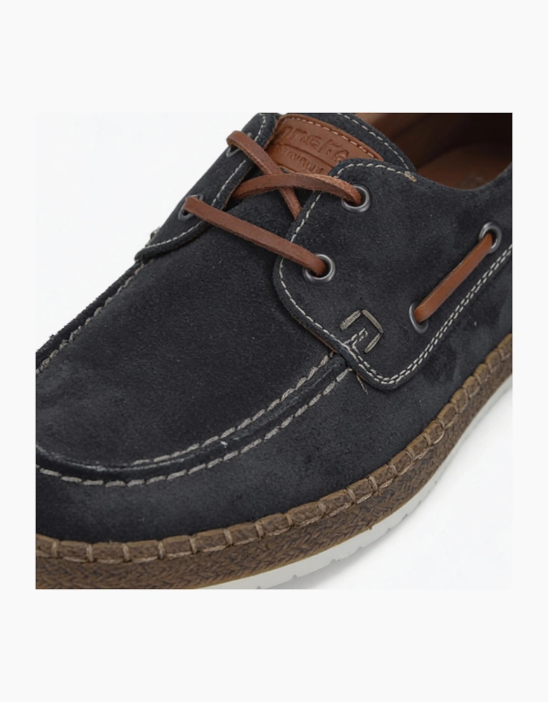 Rieker B5220 Mens Boat & Deck Shoes Blue