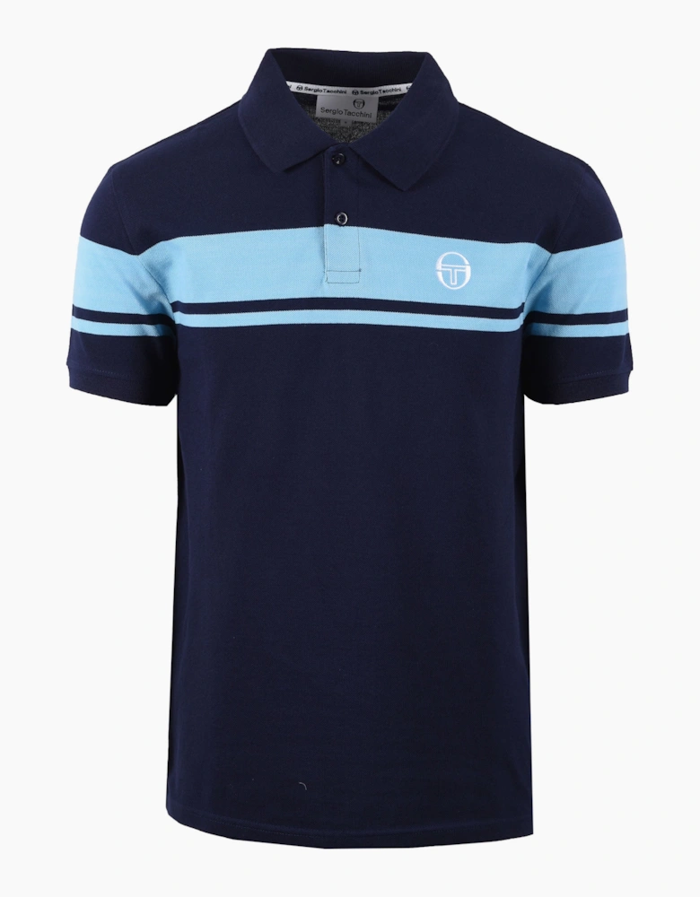 YOUNG LINE POLO MARITIME BLUE/BALTIC SEA
