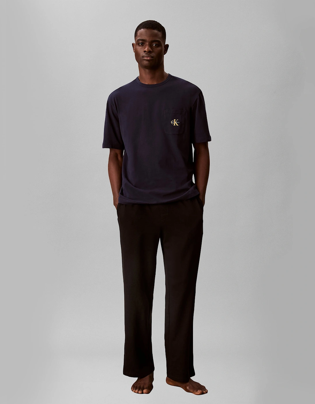 Calvin Klein MONOGRAM S/S CREW NECK Mens T-Shirt Shoreline