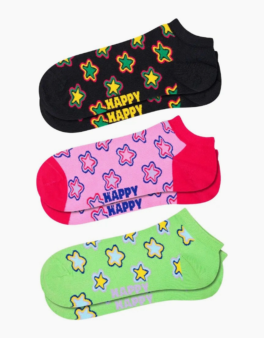 3-Pack Stars Low Socks