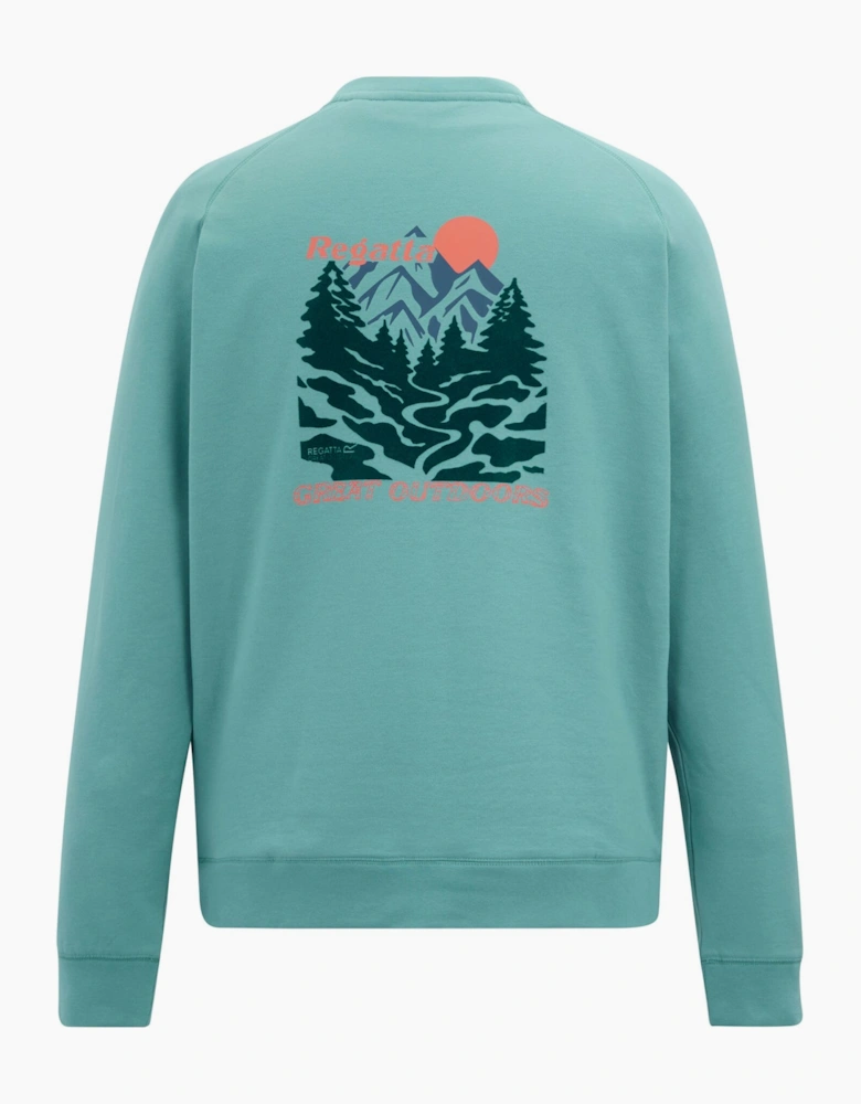 Regatta Mens Nithsdale Back Print Sweatshirt