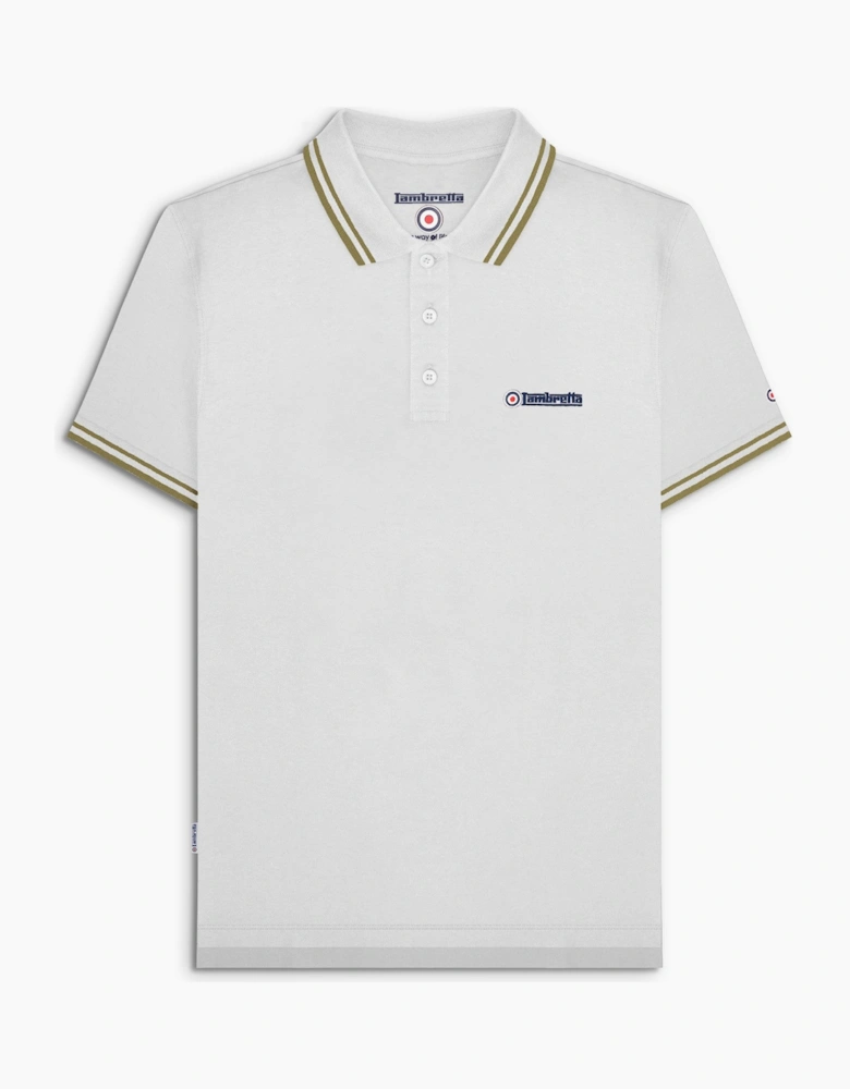 Mens Twin Tipped Cotton Polo Shirt