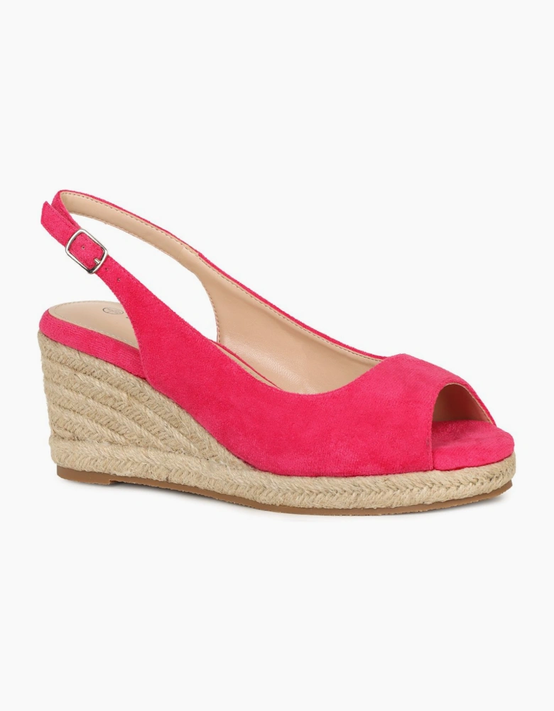 Pia Womens Wedge Heel Espadrille Sandals
