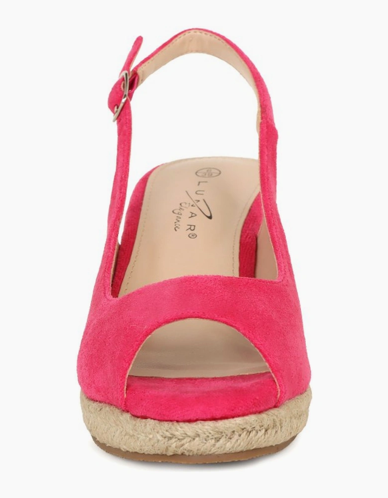 Pia Womens Wedge Heel Espadrille Sandals